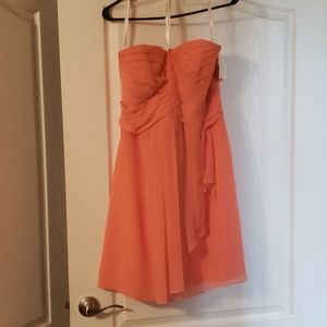 Coral Reef David's Bridal Bridesmaid's Dress